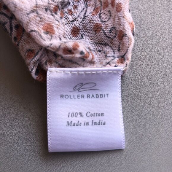 Roberta Roller Rabbit Women Small Tunic Fringe Coverup Shirt Serafina Pink Boho - Picture 11 of 14